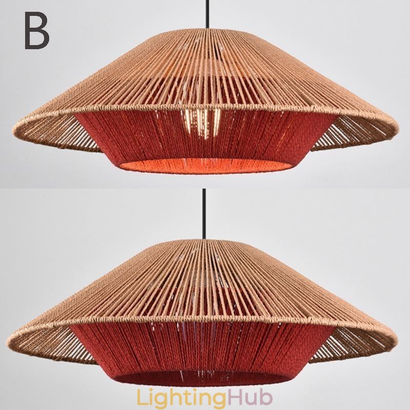 Hemp Rope Pendant Light Hand Woven Ceiling Light