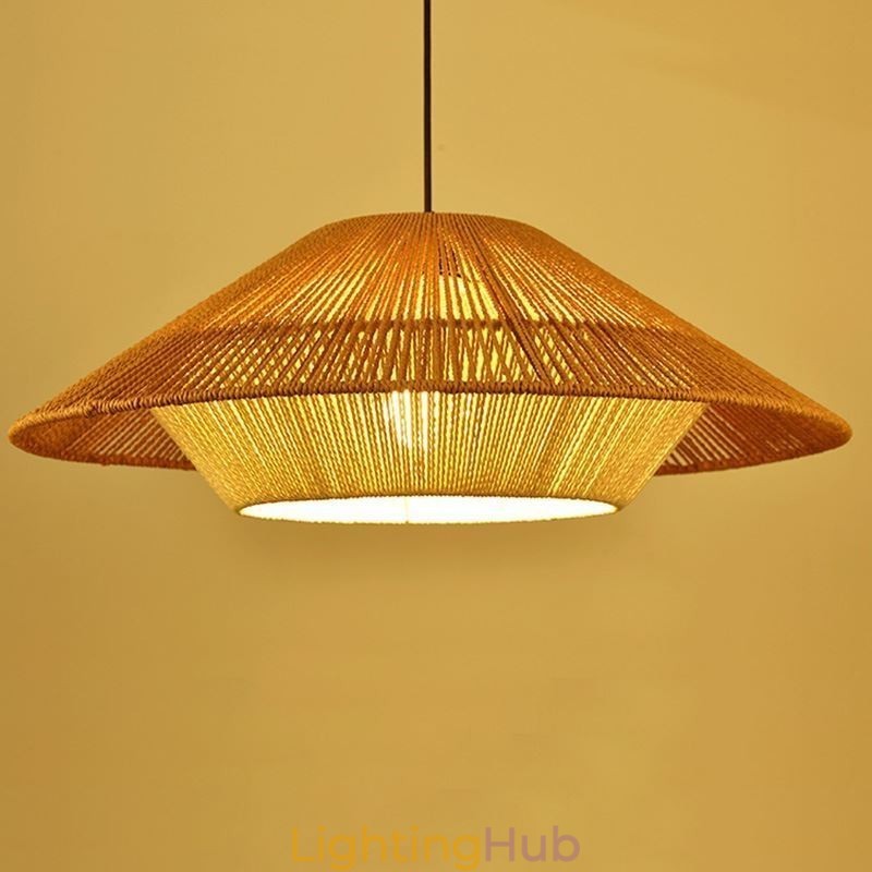 Hemp Rope Pendant Light Hand Woven Ceiling Light