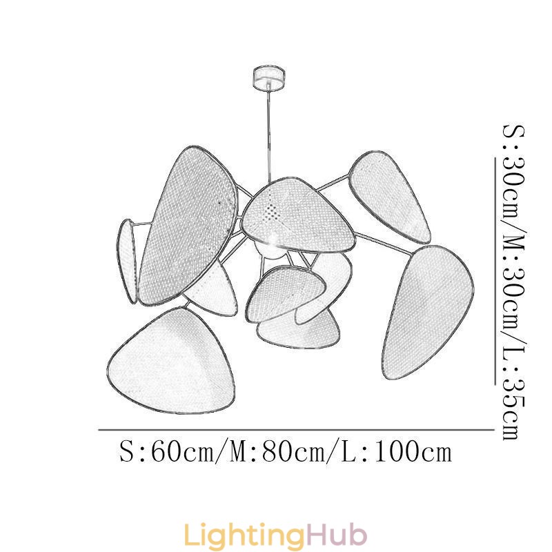 Pendant Light Natural Simple Hand Weaved Ceiling Lamp