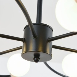 Rustic Chandelier 6 Light Classic Petals Ceiling Hanging Light