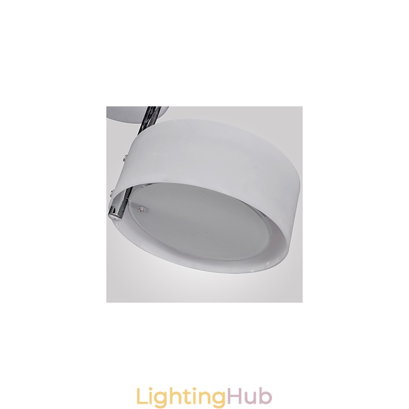 Modern Contemporary Chrome Metal Chandelier Flush Mount