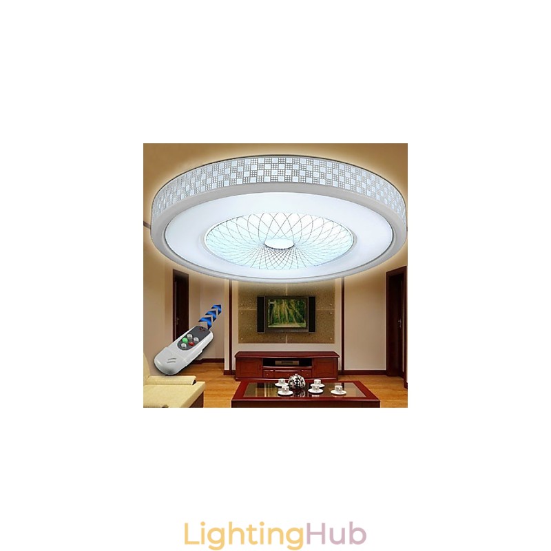 Modern Contemporary Electroplated Metal Flush Mount