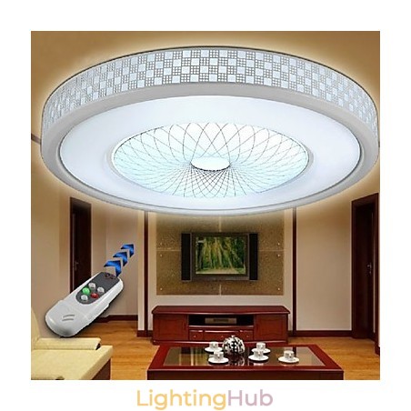 Modern Contemporary Electroplated Metal Flush Mount