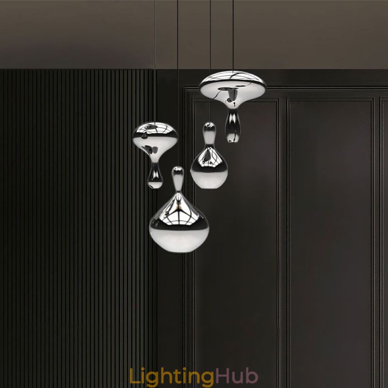 Creative Pendant Light Modern Simple Electroplated Glass Small Ceiling Light