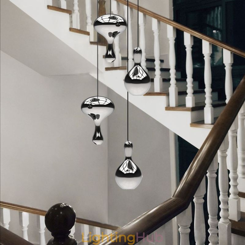 Creative Pendant Light Modern Simple Electroplated Glass Small Ceiling Light
