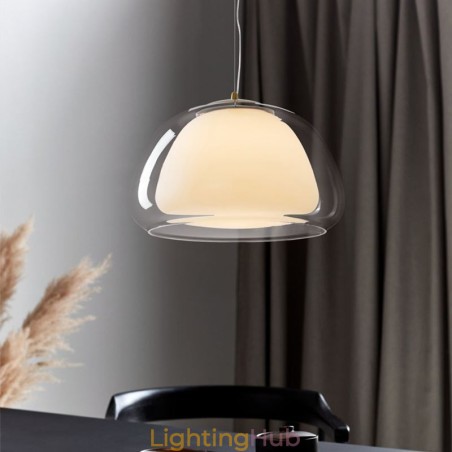 Pendant Light Modern Simple Clear Glass Pudding Ceiling Light Pendant Light Modern Simple Clear Glass Pudding Ceiling Light