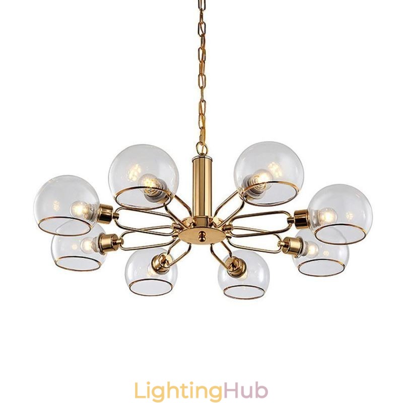 Glass Pendant Light Modern Minimalist Wrought Iron Ceiling Light