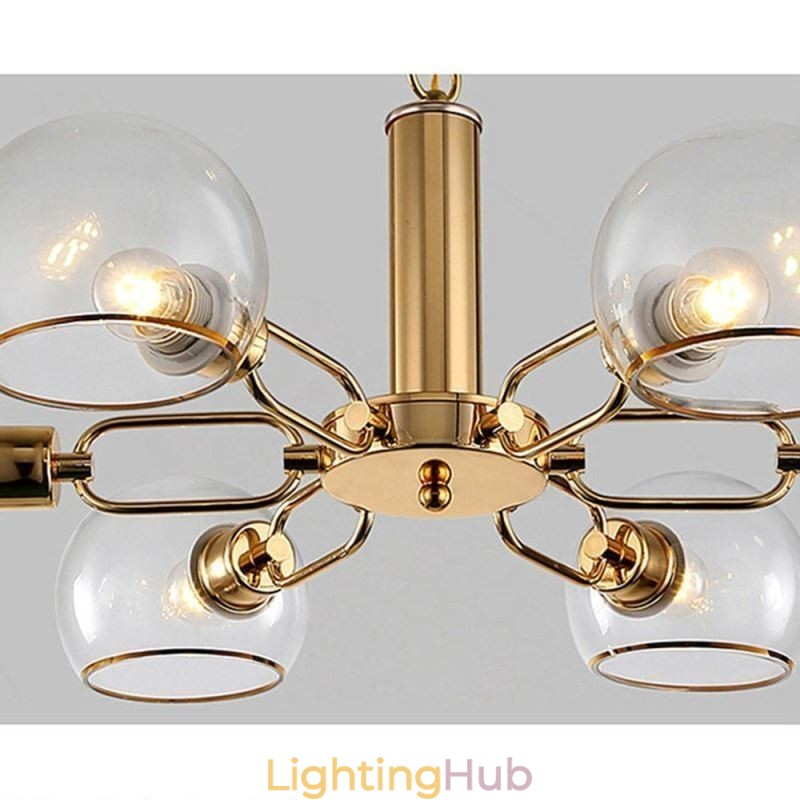 Glass Pendant Light Modern Minimalist Wrought Iron Ceiling Light