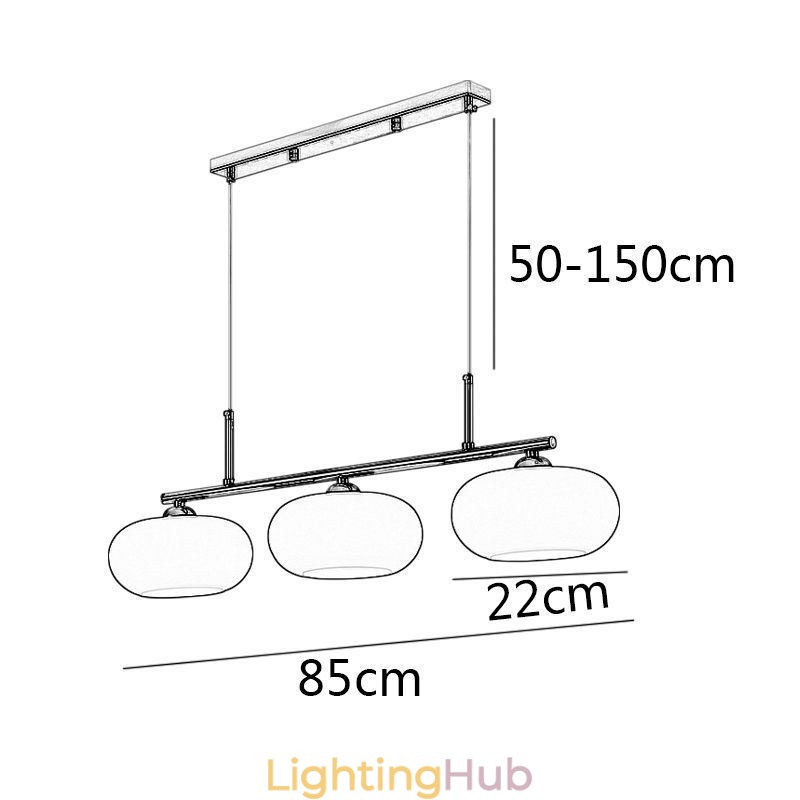 Nordic Glass Pendant Light Creative Wrought Iron Ceiling Light