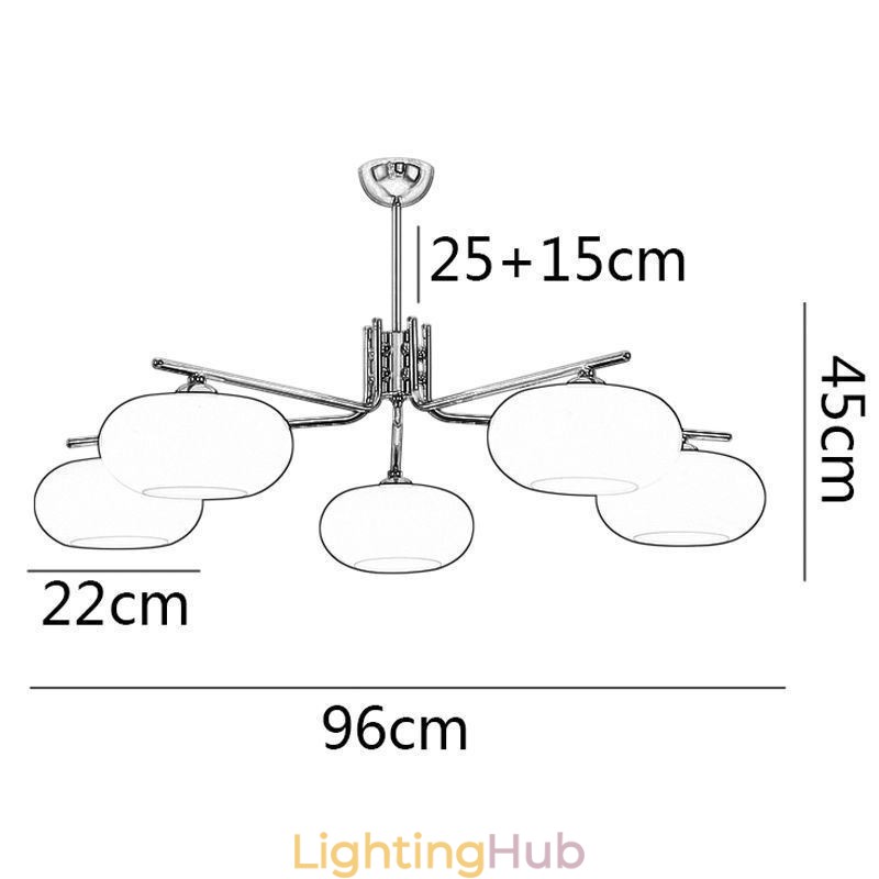 Nordic Glass Pendant Light Creative Wrought Iron Ceiling Light