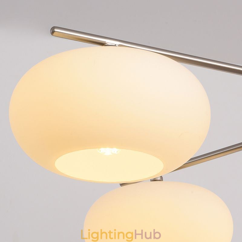 Nordic Glass Pendant Light Creative Wrought Iron Ceiling Light