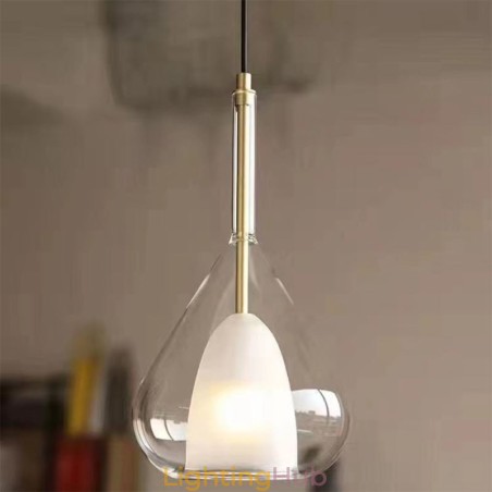 Pendant Light Modern Minimalist Double Glass Ceiling Lights Pendant Light Modern Minimalist Double Glass Ceiling Lights