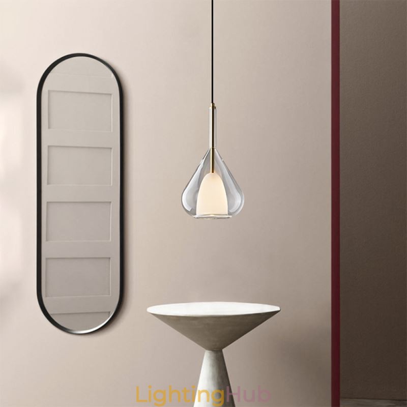 Pendant Light Modern Minimalist Double Glass Ceiling Lights