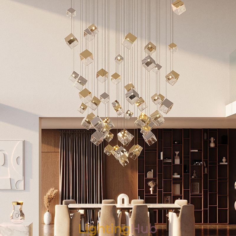 Creative Glass Pendant Light Pavilion Ceiling Lights