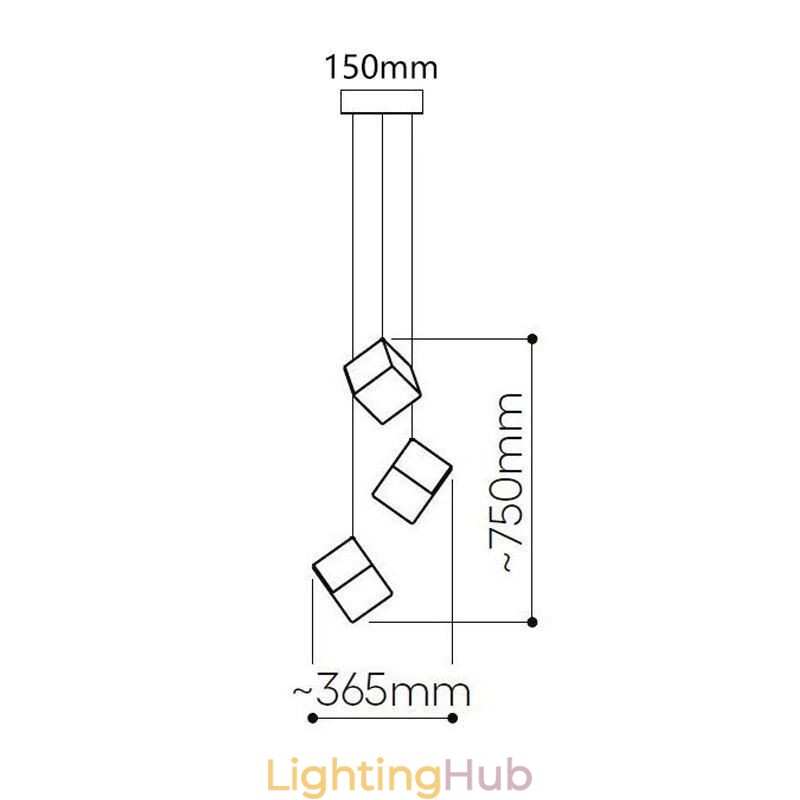 Creative Glass Pendant Light Pavilion Ceiling Lights