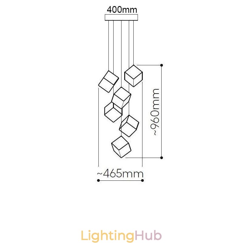 Creative Glass Pendant Light Pavilion Ceiling Lights