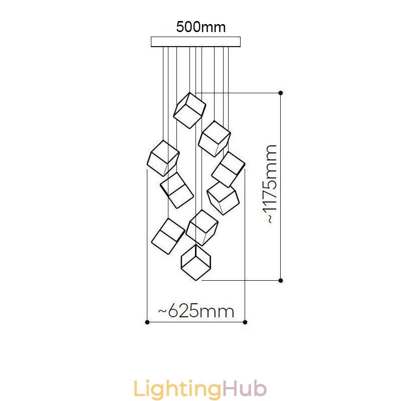 Creative Glass Pendant Light Pavilion Ceiling Lights