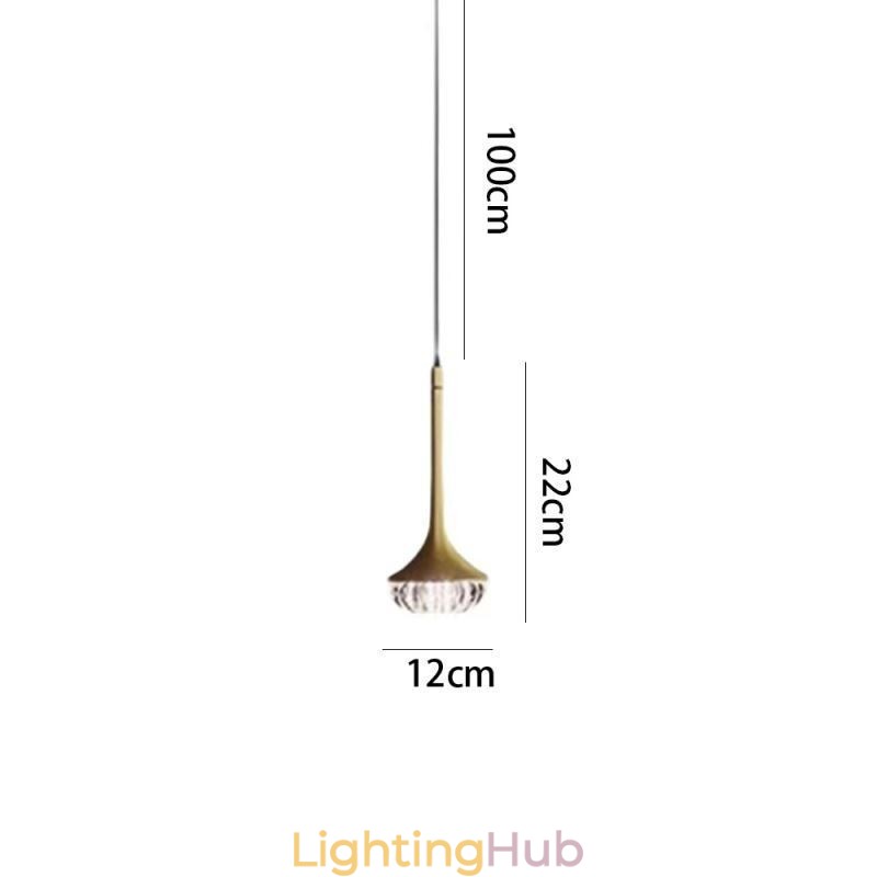 Modern Glass Pendant Light Wrought Iron Glass Ceiling Light