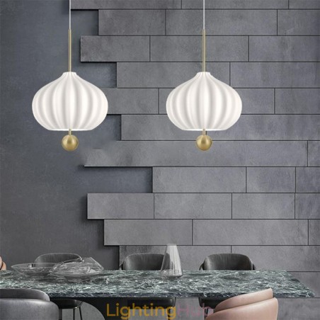 Modern White Glass Pendant Light Ball Shape Minimalist Ceiling Light Modern White Glass Pendant Light Ball Shape Minimalist Ceiling Light