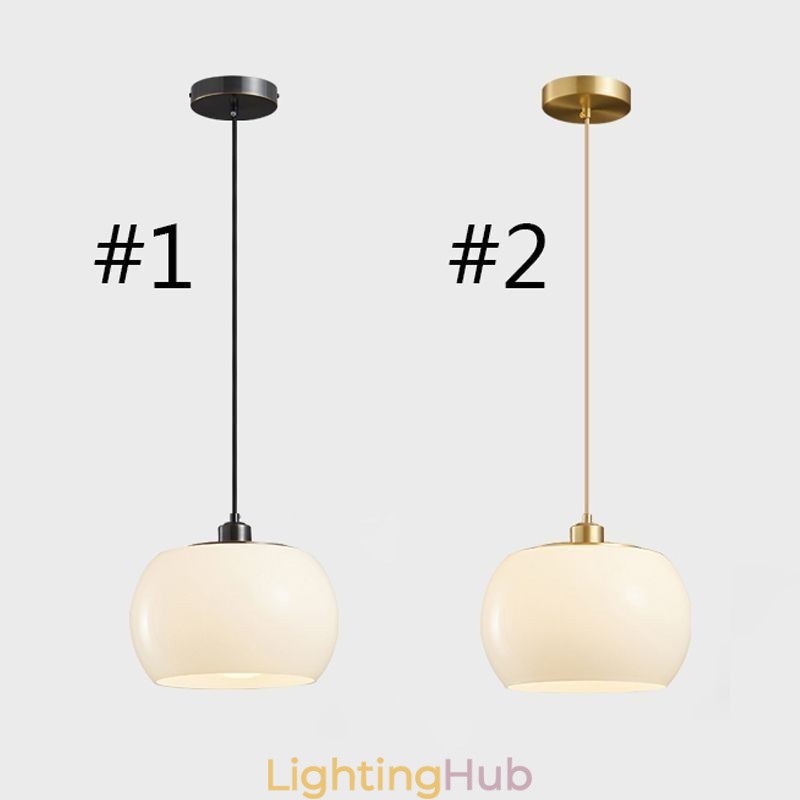 Modern Glass Pendant Light Pumpkin Design Pendant Lamp