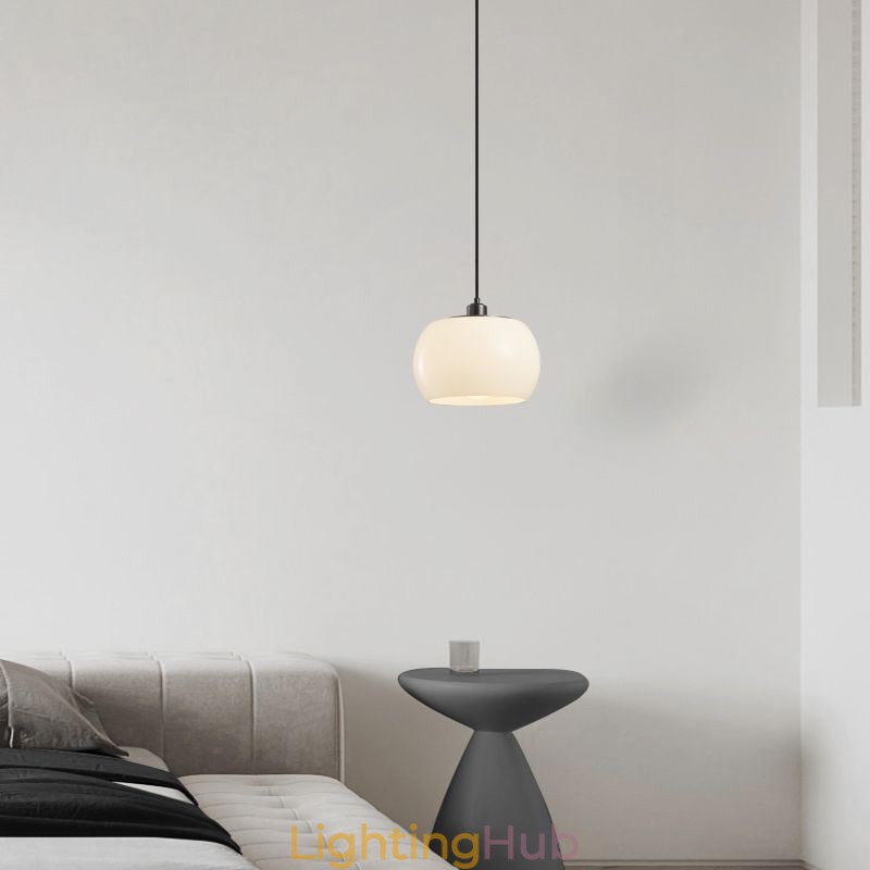 Modern Glass Pendant Light Pumpkin Design Pendant Lamp