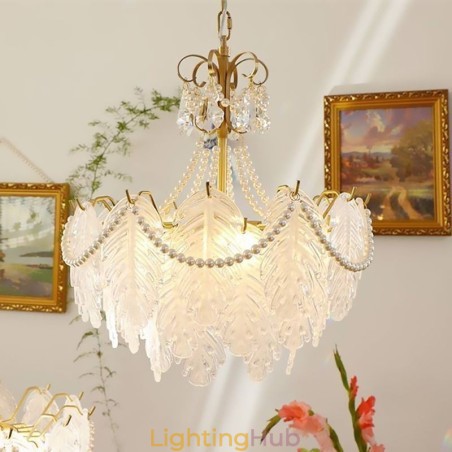 European Glass Pendant Light Post Modern Leaf Hanging Light European Glass Pendant Light Post Modern Leaf Hanging Light