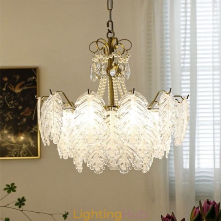 Elegant Glass Pendant Light Leaf Hanging Light Elegant Glass Pendant Light Leaf Hanging Light