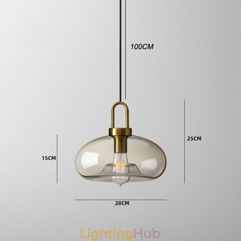 3 Light Pendant Light With Glass Shade Island