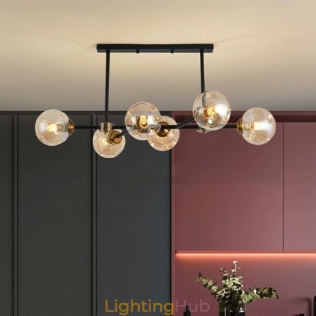 6 Light Modern Glass Ceiling Light Magic Bean Light Fixture 6 Light Modern Glass Ceiling Light Magic Bean Light Fixture