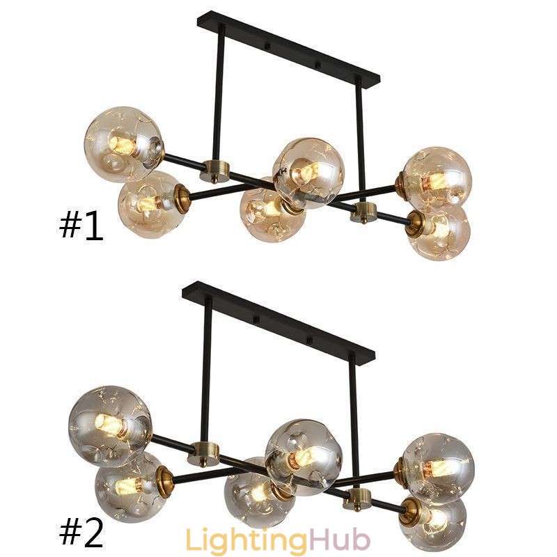 6 Light Modern Glass Ceiling Light Magic Bean Light Fixture