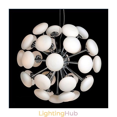 ModernYestaurant Lamp Simple Circular Glass art Pendant Lamp European Style