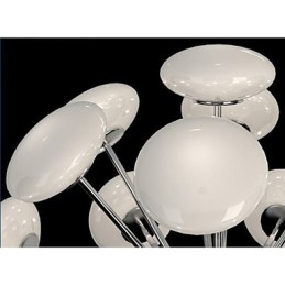 ModernYestaurant Lamp Simple Circular Glass art Pendant Lamp European Style