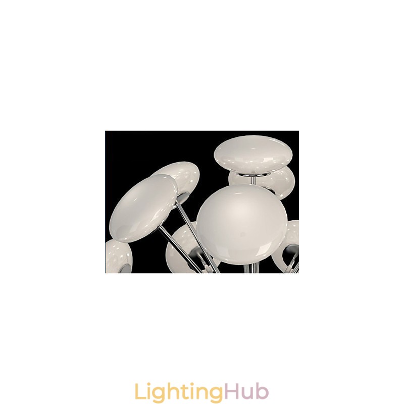 ModernYestaurant Lamp Simple Circular Glass art Pendant Lamp European Style