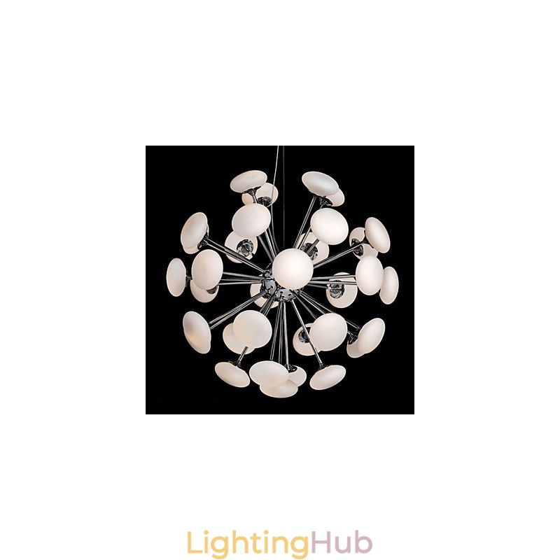 ModernYestaurant Lamp Simple Circular Glass art Pendant Lamp European Style