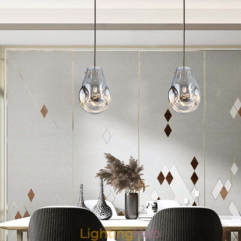 Colorful Pendant Light Soap Bubble Glass Ceiling Light Island Lamp