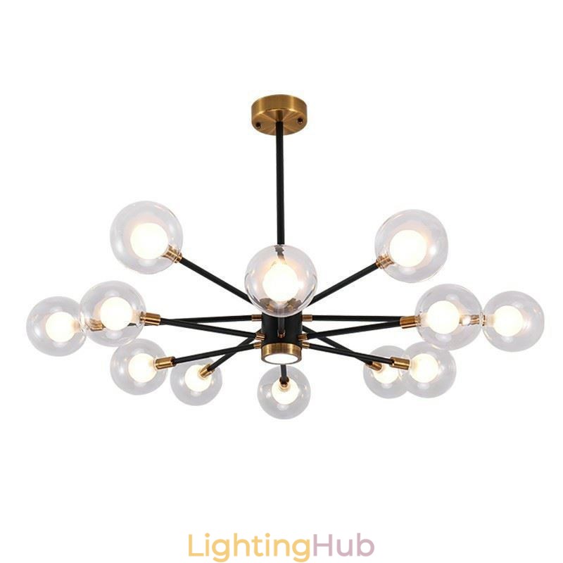 Nordic Glass Pendant Light Milky White Round Lamp Chandelier Lighting