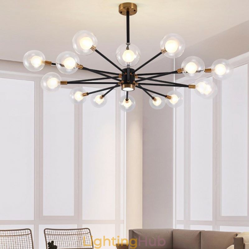 Nordic Glass Pendant Light Milky White Round Lamp Chandelier Lighting