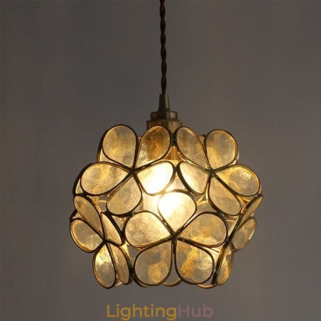 Nordic Creative Pendant Light Glass Home Lighting Petal Shape Lamp Bedside Lamp Nordic Creative Pendant Light Glass Home Lighting Petal Shape Lamp Bedside Lamp