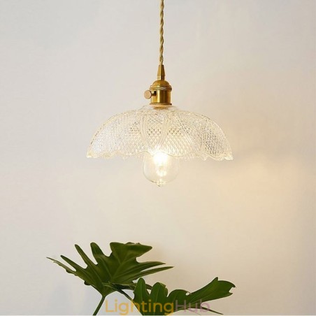 Large Clear Ribbed Glass Ceiling Light Home Lighting With Twist Switch Lamp Soothing Warmth Light Large Clear Ribbed Glass Ceiling Light Home Lighting With Twist Switch Lamp Soothing Warmth Light
