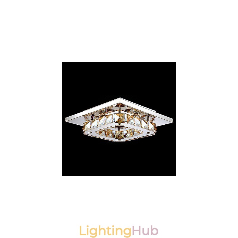 Modern Contemporary Electroplated Metal Flush Mount