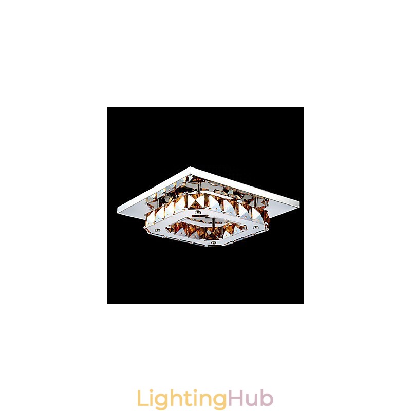Modern Contemporary Electroplated Metal Flush Mount
