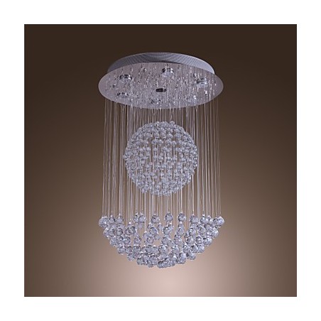 Modern Contemporary Crystal Chrome Chandelier Flush Mount Modern Contemporary Crystal Chrome Chandelier Flush Mount