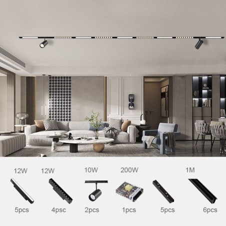 Recessed Spotlight Magnetic Track Light Decorative Light 6M 36V Recessed Spotlight Magnetic Track Light Decorative Light 6M 36V
