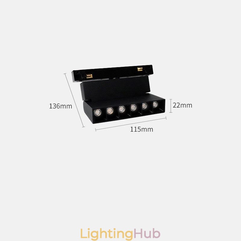 Magnetic Track Light Recessed Spotlight Decorative Light 6M*2