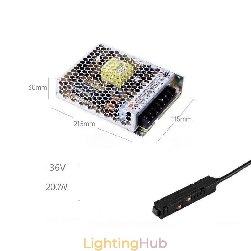 Track Light Driver 200W 36V Driver Power Supply With A Magnetic Track Power Connector