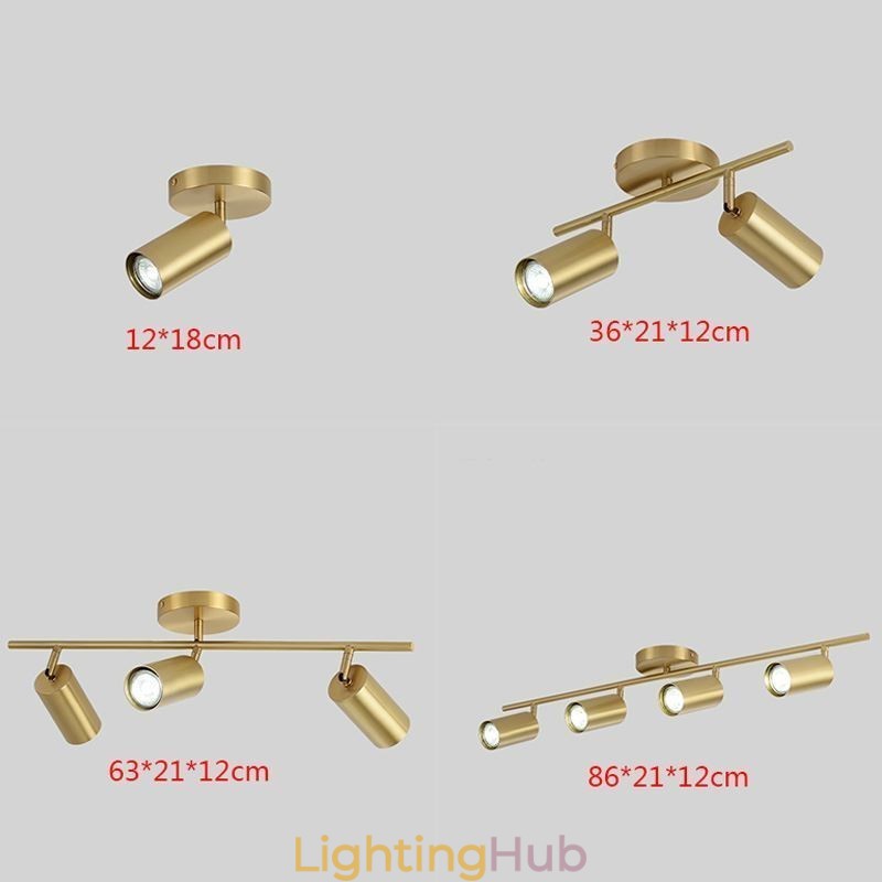 Nordic Brass Flush Mount Ceiling Light