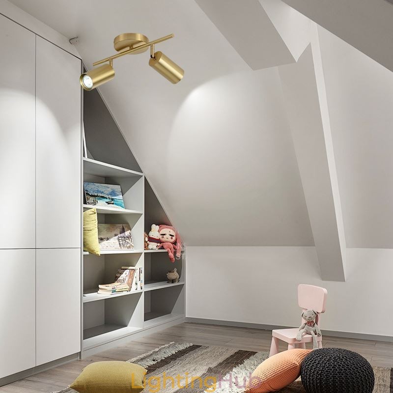 Nordic Brass Flush Mount Ceiling Light