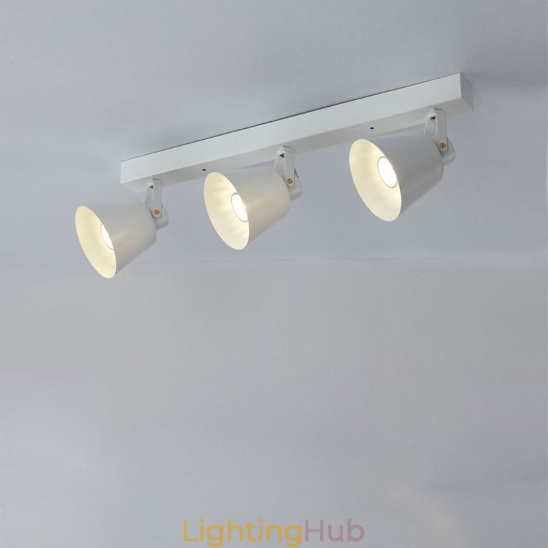 Rustic Vintage Spotlight Industrial Iron Track Lighting