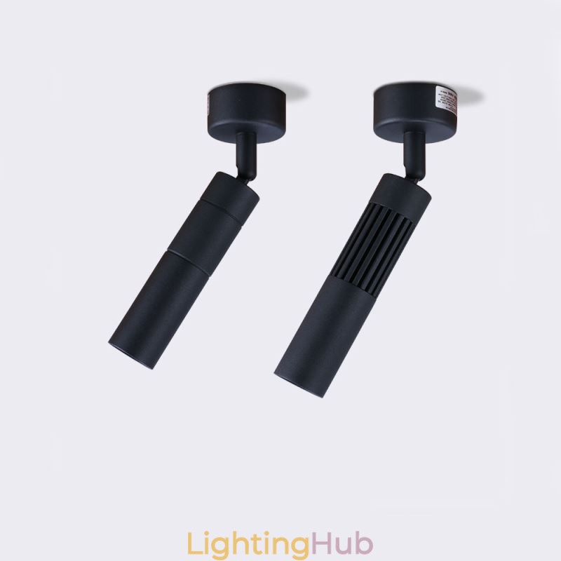 Rotatable COB Spotlight Black Ceiling Spotlight(Single Light)