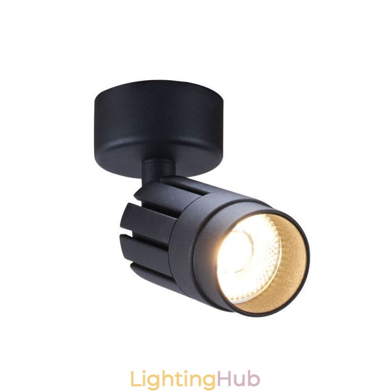 Rotatable COB Spotlight Black Ceiling Spotlight(Single Light)